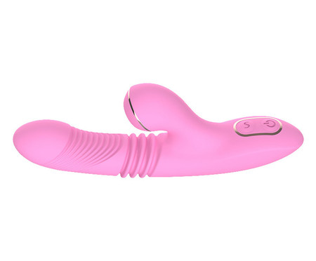 Sugador e Vibrador Rabbit Vai e Vem Lucky - Rosa | Westwing