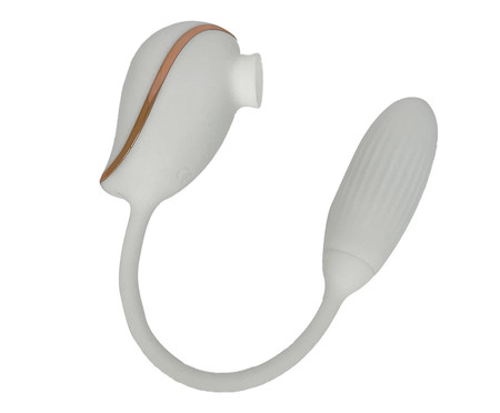 Sugador e Vibrador 20 Modos Stella - Branco