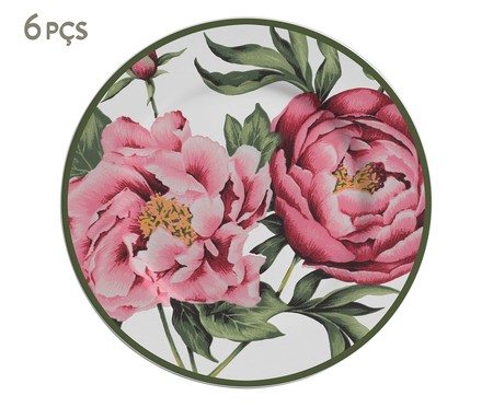 Jogo de Pratos de Sobremesa Peony Rose | Westwing