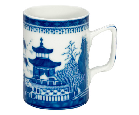 Caneca em Porcelana Blue Canton