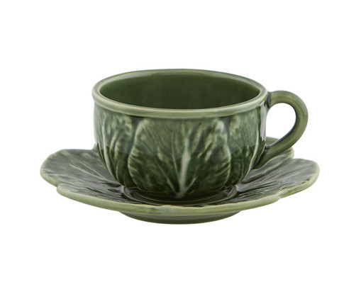 Xícara para Chá com Pires Caldas Verde, Colorido | WestwingNow