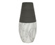 Vaso em Cerâmica Marmorizada Ender - Cinza e Branco, Preto | WestwingNow