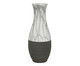 Vaso em Cerâmica Bolu - Cinza e Branco, Preto | WestwingNow