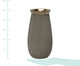 Vaso em Cerâmica Jacquelyn - Cinza, Cinza | WestwingNow