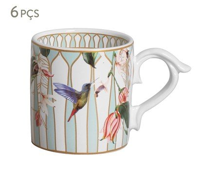 Jogo de Canecas Beija Flor | Westwing