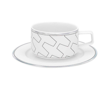 Xícara para Chá com Pires em Porcelana Trasso | WestwingNow