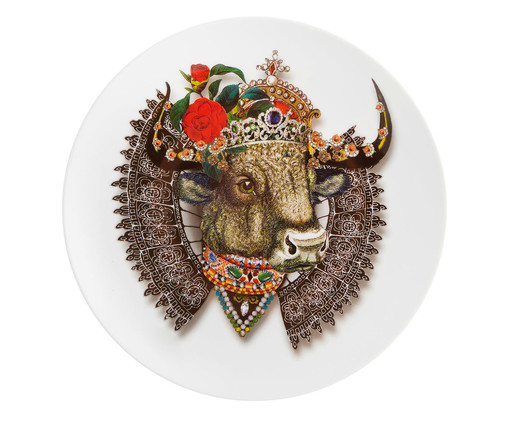 Prato para Sobremesa em Porcelana Monseigneur Bull Love who you want, Colorido | WestwingNow