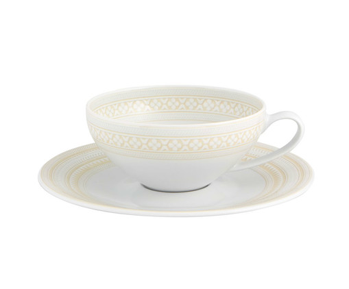 Xícara de Chá com Pires em Porcelana Ivory, Colorido | WestwingNow