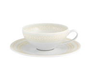 Xícara de Chá com Pires em Porcelana Ivory | WestwingNow