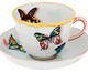 Xícara para Café com Pires em Porcelana Butterfly Parade, Colorido | WestwingNow