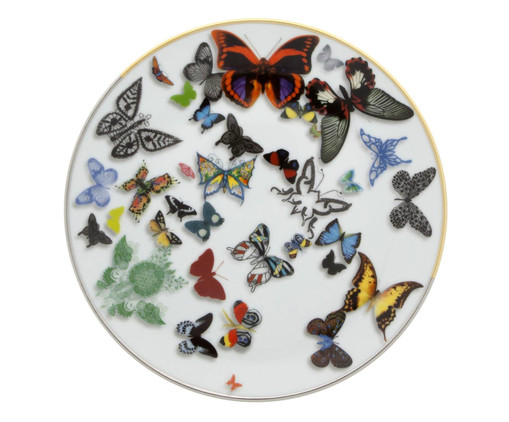 Prato para Sobremesa em Porcelana Butterfly Parade, Colorido | WestwingNow