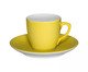 Xícara para Café com Pires em Porcelana Colours - Amarela, Amarela | WestwingNow