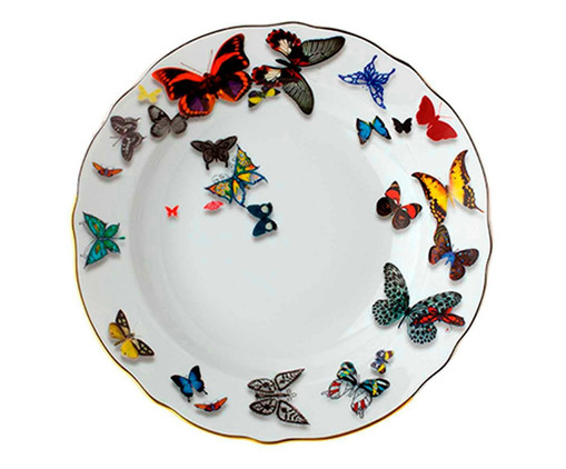 Prato Fundo em Porcelana Butterfly Parade, Colorido | WestwingNow