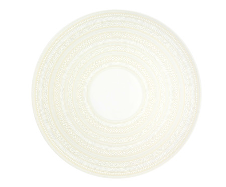 Prato Marcador em Porcelana Ivory