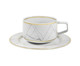 Xícara para Chá com Pires em Porcelana Carrara, Colorido | WestwingNow
