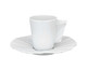 Xícara para Café com Pires em Porcelana Matrix White, Colorido | WestwingNow
