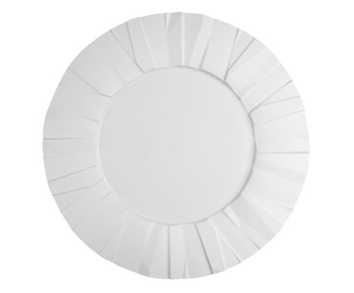 Prato Raso em Porcelana Matrix White, Colorido | WestwingNow