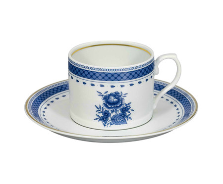 Xícara para Chá com Pires em Porcelana Cozinha Velha | WestwingNow