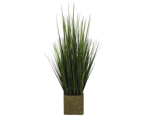 Folha Artificial com Pote Grass - Verde, Verde | WestwingNow