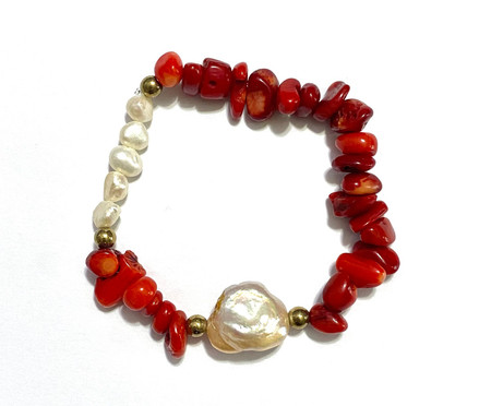 Pulseira Milos Coral Vermelho | WestwingNow