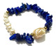 Pulseira Santorini Lápis Lazuli, Azul e Branco | WestwingNow