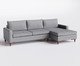 Sofá Sivas com Chaise Esquerda II Cinza, Grafite | WestwingNow