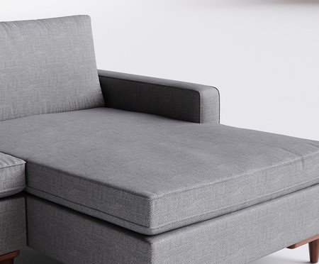 Sofá Sivas com Chaise Esquerda II Cinza | Westwing