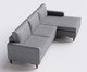 Sofá Sivas com Chaise Esquerda II Cinza, Grafite | WestwingNow