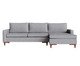 Sofá Sivas com Chaise Esquerda II Cinza, Grafite | WestwingNow