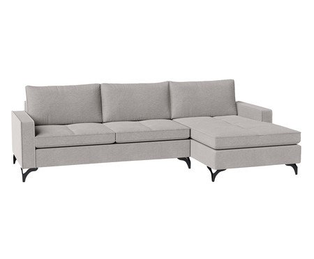 Sofá Sivas com Chaise Esquerda II Cinza | Westwing