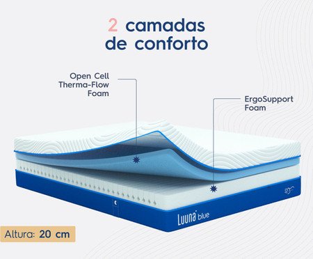 Colchão Luuna Blue - Branco | Westwing