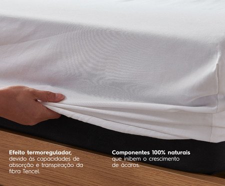 Protetor de Colchão Tencel - Branco | Westwing