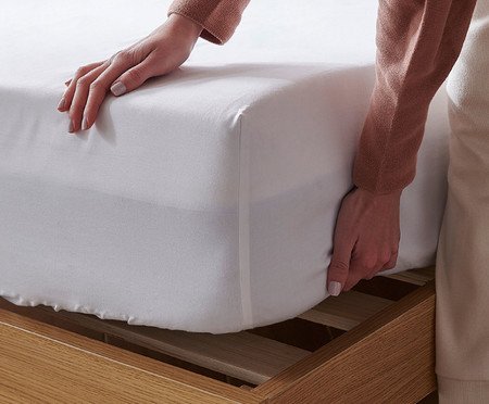 Protetor de Colchão Tencel - Branco | Westwing