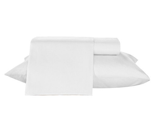 Jogo de Lençol Diamante Branco 150 Fios, multicolor | WestwingNow