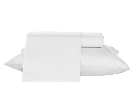 Jogo de Lençol Diamante Branco 150 Fios | Westwing