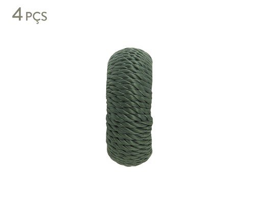 Jogo de Anéis para Guardanapo Rayon Olive - 5cm, Branco | WestwingNow