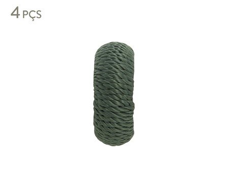 Jogo de Anéis para Guardanapo Rayon Olive - 5cm | Westwing