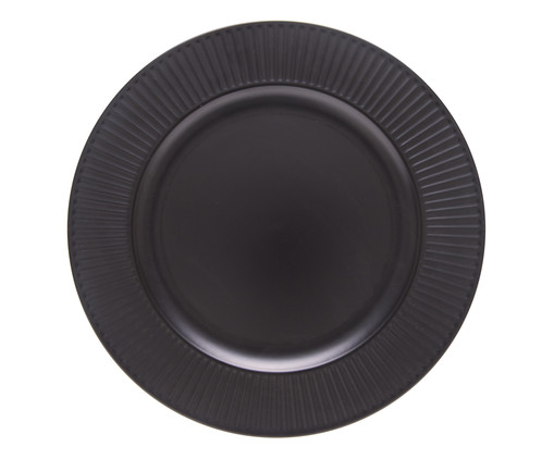 Sousplat Galles Radial Preto, Branco | WestwingNow