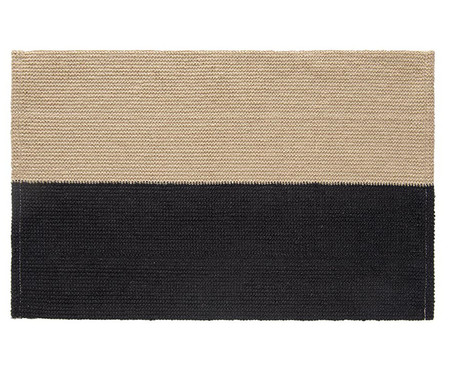 Lugar Americano Brazil Nature Duo Preto e Branco - 50X1X35cm