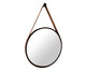 Espelho de Parede Redondo com Alça Adnet Strap - Marrom e Caramelo, Marrom | WestwingNow