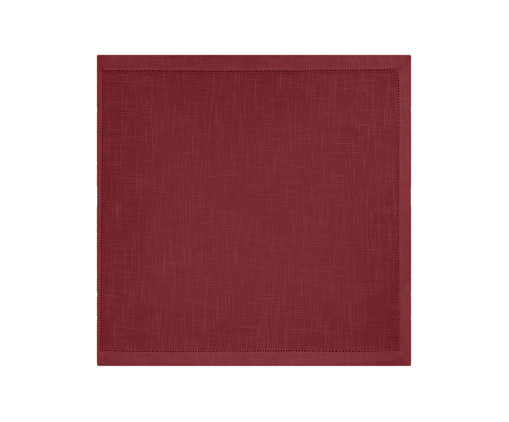 Guardanapo Ponto Ajour Vermelho - 50X50cm, Branco | WestwingNow