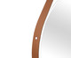 Espelho de Parede Redondo com Alça Adnet Strap - Branco e Caramelo, Branco | WestwingNow