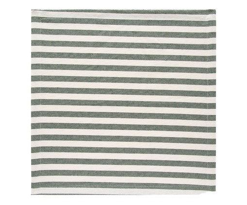 Guardanapo Eco Listras Floresta - 45X45cm, Branco | WestwingNow