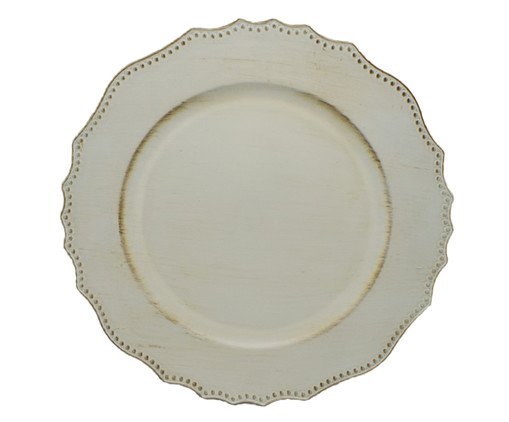 Sousplat Frankie - Bege Claro, Branco | WestwingNow