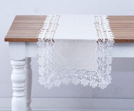 Caminho de Mesa em Linho Joy - Bege | Westwing