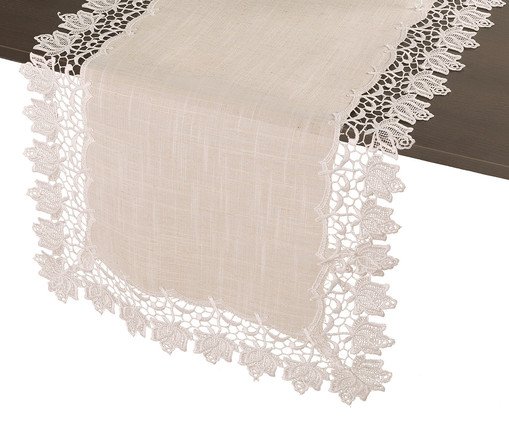 Caminho de Mesa em Linho Joy - Bege, Bege | WestwingNow