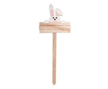 Placa com Coelho Abel Natural | Westwing