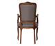 Cadeira com Braços em Linho Luís XV Telian Capitonê Cinza, Cinza | WestwingNow