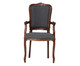 Cadeira com Braços Luís XV Beaumont Cinza e Marrom, Cinza | WestwingNow