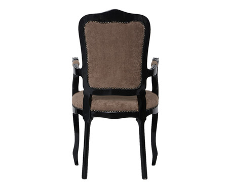 Cadeira com Braços Luís XV Beaumont Chumbo | WestwingNow